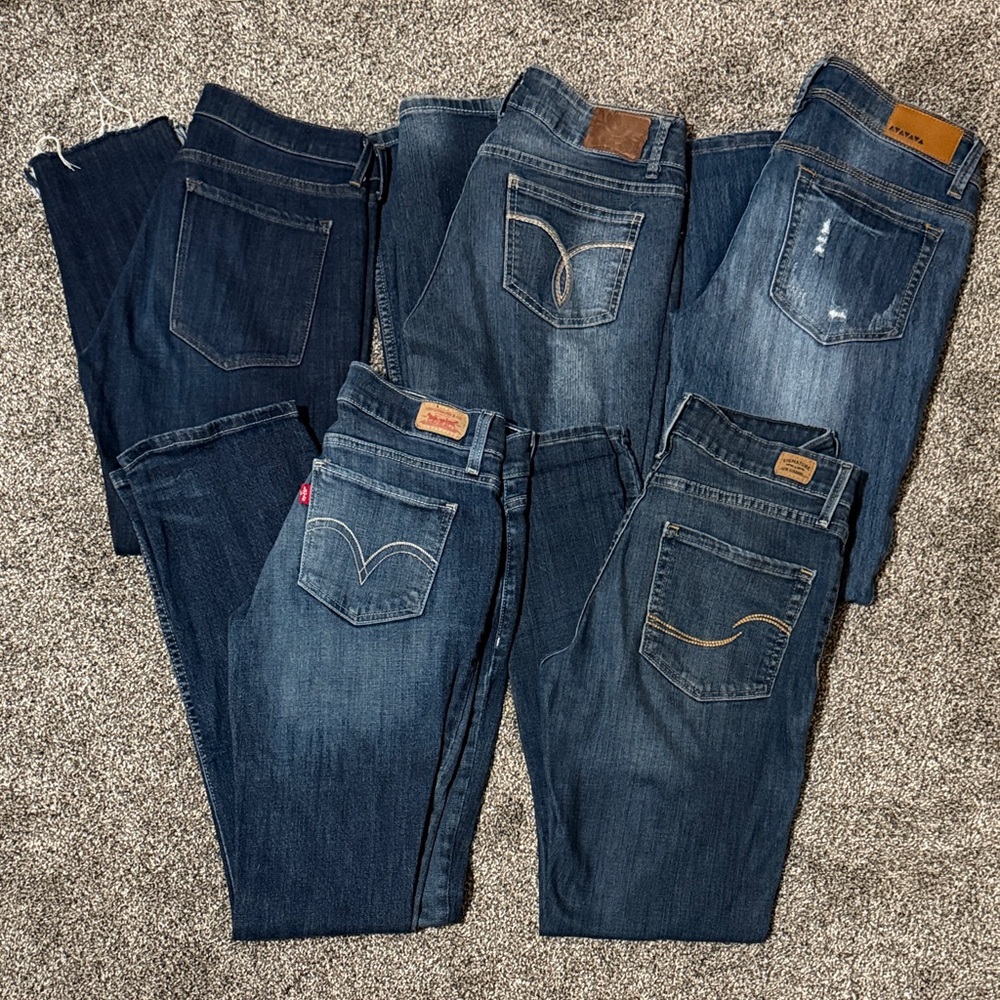 Banana Republic Dark Blue Straight Leg Jeans